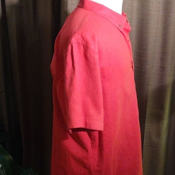 Levi's Red Short Sleeve Button up Shirt - Picture 5 of 8